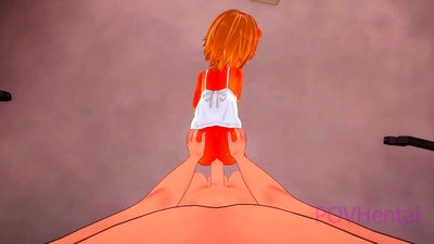 元素火焰怪物女孩